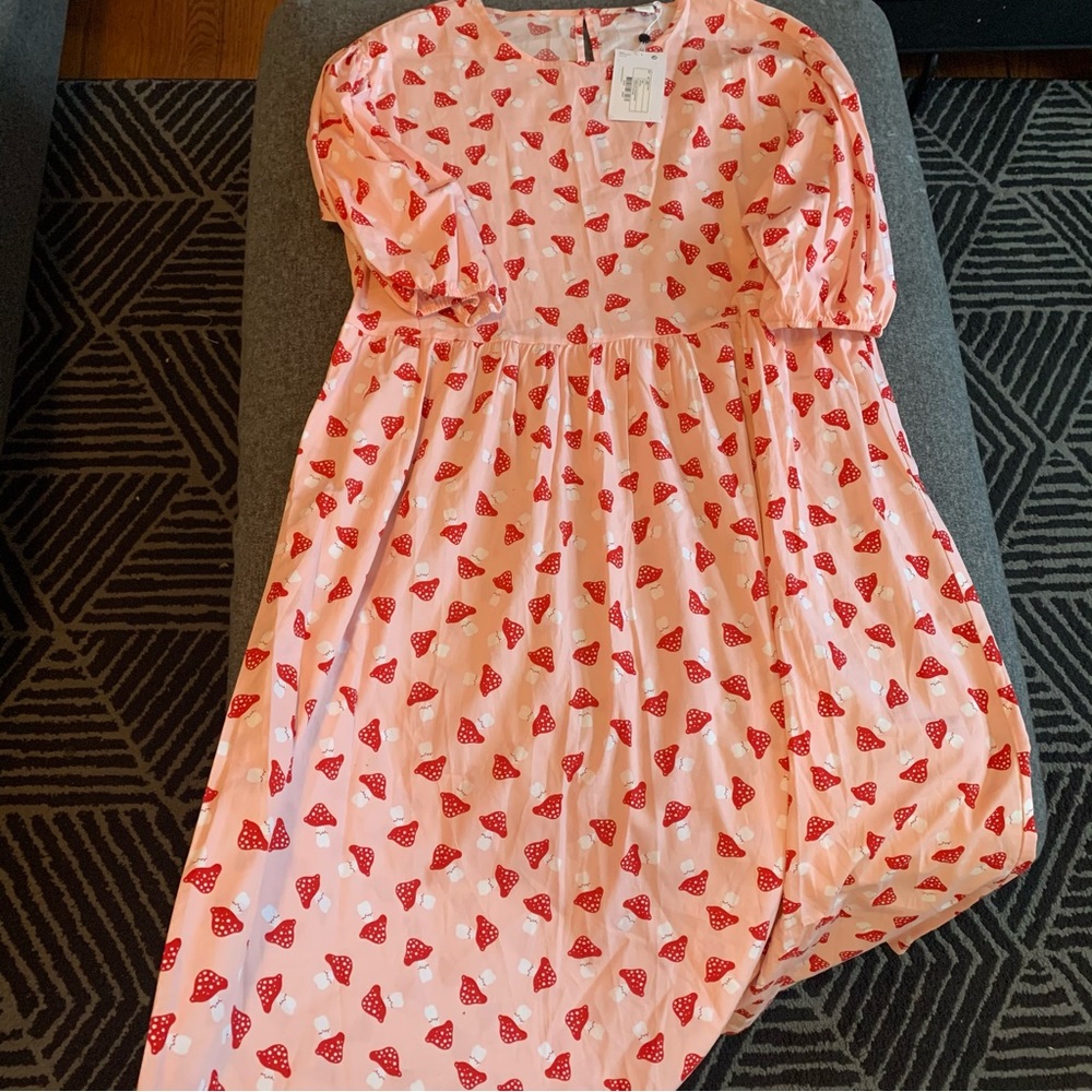 Monki Pink Mushroom Dress
